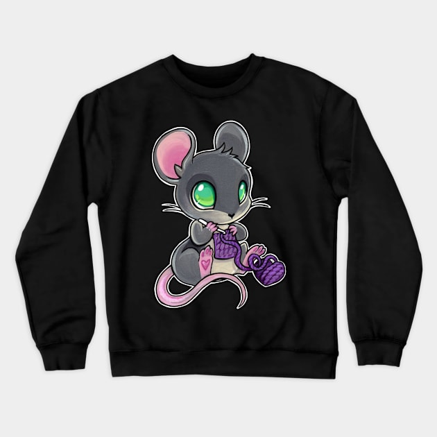 The great yarn mouse Crewneck Sweatshirt by BiancaRomanStumpff